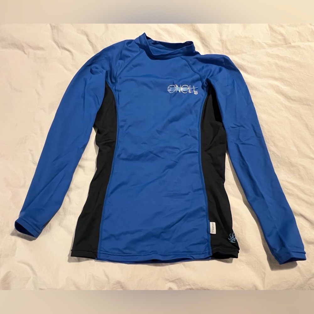 O'Neill Blue and Black Long Sleeve Top